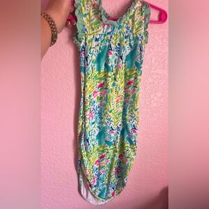 Lilly Pulitzer inspired dress can tie at bottom